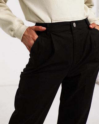 ASOS DESIGN chino pants in black