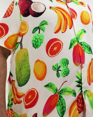 ASOS DESIGN Relaxed Shirt With Fruit Print, $9, Asos