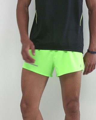 3in Split Shorts, Limestone